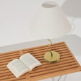 thumbnail image 4 of Brightech Squiggle 22" LED Table Lamp with Twisting Base and Ivory Empire Shade - Brass, 4 of 11