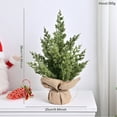 thumbnail image 3 of BNNG Tabletop Mini Christmas Tree, 15" Artificial Miniature Pine Christmas Tree with Linen Base Perfect for Christmas Decorations, Home, Kitchen, Dining Table, 3 of 9