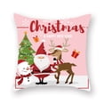 thumbnail image 1 of Cateissary Funda de almohada de 2 uds., funda de almohada con estampado de elementos de Papá Noel de Navidad, decoración lavable para sofá, funda de Kits de decoración para fiestas B-06729 Cateissary HA007819-29, 1 of 6