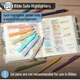 thumbnail image 3 of - Aesthetic No Bleed Highlighters & Gel Pens, 12 Pack, Colorful Bible Highlighters No Bleed, Colorful Ink Aesthetic Gel Pens, 3 of 6