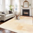 thumbnail image 2 of 8'x10' Area Rugs, Cream Indoor Outdoor Area Rug for Living Room Bedroom, Modern Oil Painting Abstract Washable Bathroom Rugs Kitchen Floor Carpet Mats Home Decor Aesthetic, 2 of 8