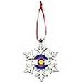 thumbnail image 3 of Colorado Flag Snowflake Metal Christmas Ornament, 3 of 4