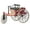 Red, variant on Rupoun 1:12 Scale Classic Tricycle Model Ornaments High Simulation Retro Alloy Car Model Decoration for Home Display, 8.27 inches / 21 cm (Black Variant)