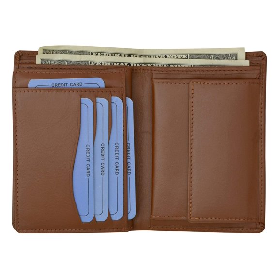 Moga European Hispter Bifold High End Leather Wallet with Coin Pocket 90518