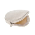 thumbnail image 2 of Aspire 12-Pack Round Beige Canvas Coin Purses, 4 Inch Circle Blank Pouch for DIY, 2 of 5