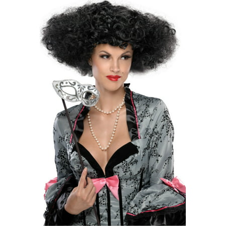 Black Let's Dance Wig Victorian Womens Adult Costume Halloween Accessory