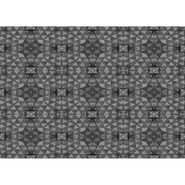 Ahgly Tapis Rectangulaire Lavable en Machine Intérieur Transitionnel Gris Foncé Noir, 3 Pieds x 5 Pieds