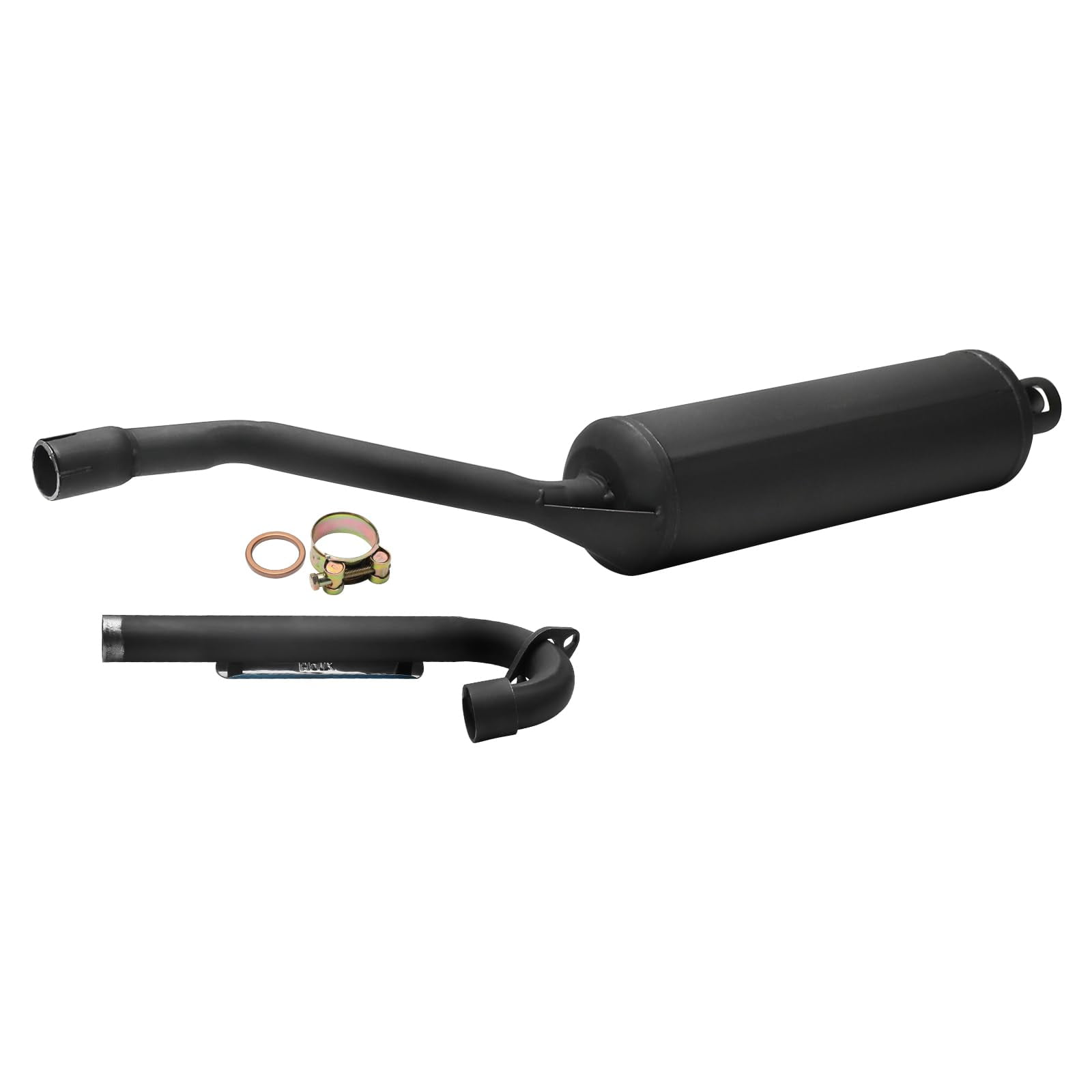38mm 1 1/2" ATV Exhaust Pipe Muffler Assembly for 4 Stroke Vertical Engine ATV Quad Buggy Go Kart Pit Dirt Bike 125cc 150cc 200cc 250cc Taotao Coolster Kazuma Roketa