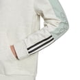 thumbnail image 3 of adidas Women's Essentials Colorblocked Hoodie White Size Small, 3 of 3