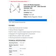 thumbnail image 2 of Front Left Window Regulator - Compatible with 1999 - 2006 Chevy Silverado 1500 2000 2001 2002 2003 2004 2005, 2 of 2