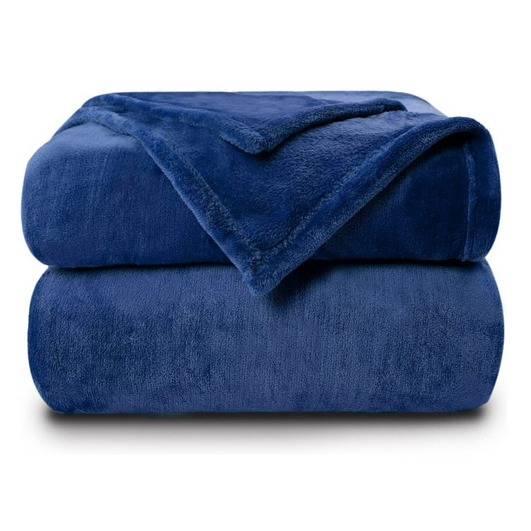 Flannel Fleece Throw Blanket Super Soft Fluffy Microfiber Solid Blankets Warm Bed Throws for Bedroom Couch Travel Kids Bedroom Accessories No shedding