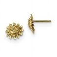 thumbnail image 1 of 14k Yellow Gold Sun Stud Earrings Ball Button Celestial Star, 1 of 6