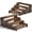 Dark Brown, variant on Wooden Tiered Display Stands Set for Vendor Events Stackable Cupcake Dessert Table Farmhouse Style Food Display Risers for Parties