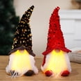 thumbnail image 1 of Elfo navideño del Grinch, decoración de gnomo navideño, juego de figuritas de gnomo navideño, decoración navideña de interior, figurita navideña de mesa, muñecos de peluche iluminados, chimenea, decor, 1 of 5