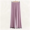 thumbnail image 3 of Stamzod Soft Pajama Bottoms Women Casual High Waisted Wide Leg Lounge Pants Loose Comfy Sleep Pants for Women L, 3 of 8