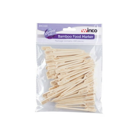 

Bamboo food marker Allergen Free 100pcs per pack Pack of 100 6 packs
