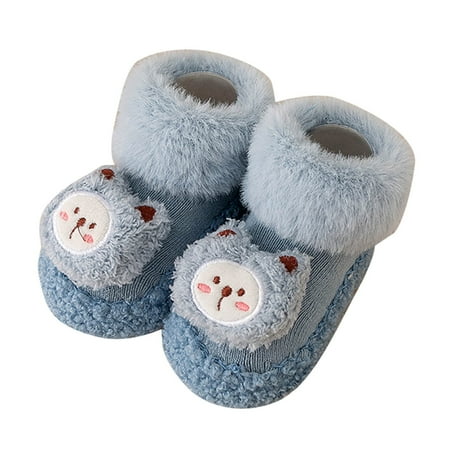 

Youmylove Infant Footwear Winter Shoes Soft Bottom Indoor Non-Slip Warm Floor Cute Animal Socks Shoes Cute Footwear