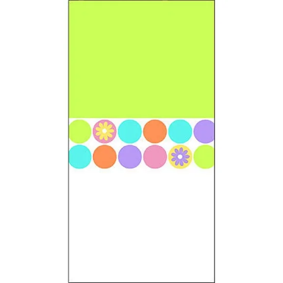 PURELY- Spring Dots Polka Modern Garden Theme Party Decoration Plastic Tablecover