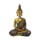 thumbnail image 2 of Estatua de Buda sentado Estatuillas sentadas Escultura Iluminación Showpiece Tailandés para el hogar Hotel Escritorio Meditación Decoración Obra EstiloD perfecl Estatua de Buda, 2 of 8