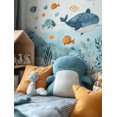 thumbnail image 1 of Qisvanset Framed Canvas Wall Art 12x16 Inch Under Sea Watercolor Ocean Nursery Wall Decal Art, 1 of 5