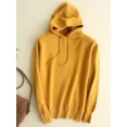 thumbnail image 4 of Suéteres coreanos nuevos de otoño e invierno de 2024 para mujer, ropa de calle de moda, jerséis casuales, jerséis con capucha de manga larga holgados y sólidos, 4 of 5