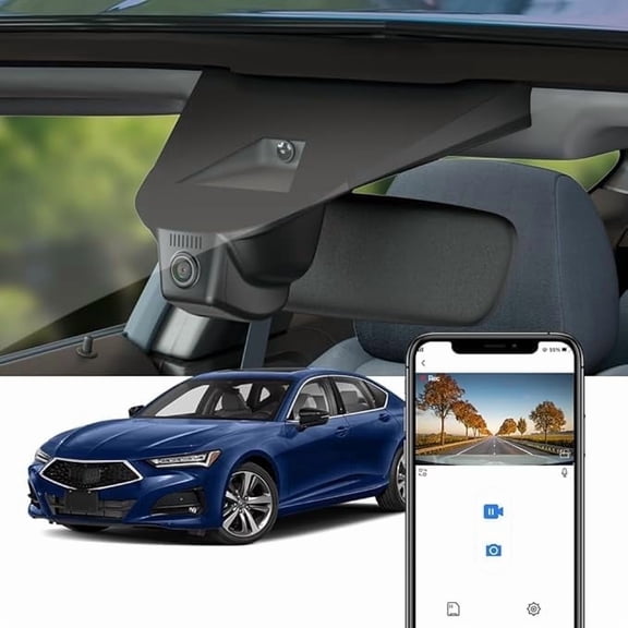 Fitcamx 4K Dash Cam Suitable for Acura TLX & TLX Type S 2021 2022 2023, OEM Factory Look, Built-in WiFi & APP, Plug & Play, 64GB Card