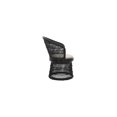 thumbnail image 2 of Safavieh Iola Swivel Accnt Chair W/Cush Furn Accent Chairs, Black / White, 1' X 1', Square, 2 of 3