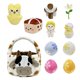 thumbnail image 2 of Cesta de Pascua de vaca, cesta de Pascua de felpa, juguete de peluche, bolsa bonita de leche, 2 of 5