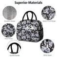 thumbnail image 4 of Flower Lunch Bag for Women Men Reusable Insulated Lunch Bags, Leakproof Cooler Food Lunch Tote Bag, Large Capacity Lunch Box for Work School Travel Picnic, 4 of 7