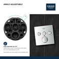 thumbnail image 5 of Grohe 29 165 Smartcontrol Triple Function Thermostatic Valve Trim Only - White, 5 of 7