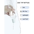 thumbnail image 3 of Woeilo 2 Pack 8oz Clear Plastic Bottles with White Disc Caps Refillable Empty Squeeze Containers Cosmetic Bottles for Toiletries Conditioner Shampoo Lotions Gels Clear, 3 of 5