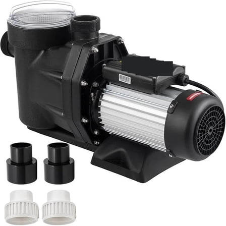 2H P Pool Pump, Self Priming Swimming Pool Pump, 1500W Single Speed In/Above Ground Pool Pumps ,Easy to Use