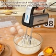 thumbnail image 2 of Aulonda Hand Mixer Electric 5 Speed Kitchen Hand Held Mixer with Turbo Boost,Stainless Steel Performance Hand Mixer Includes 6 Attachments for Easy Whipping Dough, Cream, Cake, 2 of 8