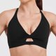 thumbnail image 2 of Sujetador deportivo a prueba de golpes para mujer - Tirantes ajustables, cuello en V, relleno extraíble, nailon/spandex, yoga, running, fitness, tallas S-XL, contorno de pecho 66-75 cm, 2 of 6