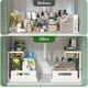 thumbnail image 2 of Under Sink Organizer, Pull Out Cabinet Organizer 2 Tier Slide Out Sink Shelf Cabinet Storage Shelves,White, 1 Pack, 2 of 4