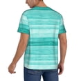 thumbnail image 2 of KLL Teal Turquoise for Men's Baseball Shirts,Short Sleeve Casual Shirts Button Down Shirt for Men Beach Summer Wedding Shirt-X-Large, 2 of 7