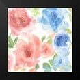 thumbnail image 2 of Morris, Kelsey 15x15 Black Modern Framed Museum Art Print Titled - Springtime Pink and Blue II, 2 of 5