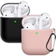 thumbnail image 1 of Funda para AirPods, funda protectora completa de silicona para accesorios de AirPods, compatible con Apple AirPods 2, funda de carga inalámbrica y con cable (LED frontal visible), paquete de 2, 1 of 7