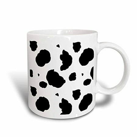 

3dRose Black and White Cow Print Ceramic Mug 11-ounce
