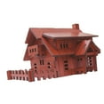 thumbnail image 2 of Casa de jardín de hadas de madera creativa fácil de montar con rompecabezas 3D Villa moderna, 2 of 9