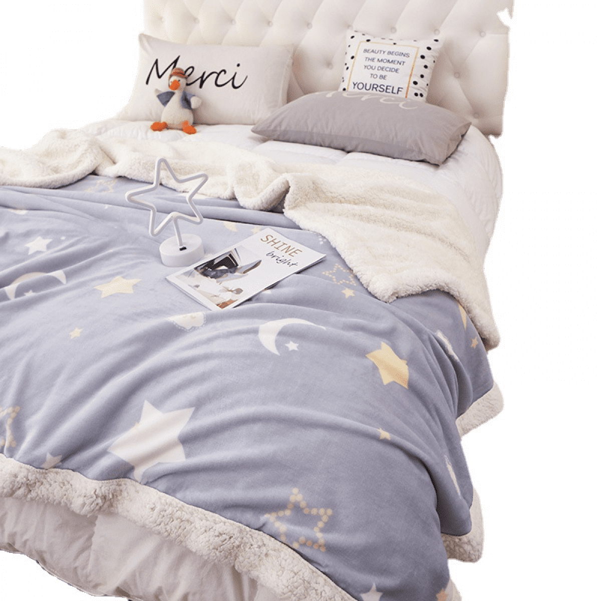 Sherpa Blanket Warm Bed Blanket for Winter Cozy Soft Fuzzy Couch Throw Fleece Wool Like Reversible Plush Blanket 39 x59 A291 Walmart