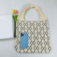 thumbnail image 4 of Bolso Hobo Hueco Punto Estético Hombro Mano Ganchillo para Mujer, 4 of 9