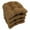 Brown, variant on 16-inch Solid Micro Suede U-shaped Tufted Chair Cushions (Set of 4)