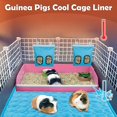 thumbnail image 3 of Guinea Pig Cage Liners Cooling Mat Ice Pad Summer Small Animal Cooling Mat Breathable Hamster Pee Pad for Rabbit Chinchilla Hedgehogs (Size : 63 * 50cm), 3 of 8