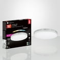 thumbnail image 2 of Xtricity - Round Ceiling Light with Integrated LEDs, 15" Diameter, 3 Color Options, From the Valerio Collection, Nickel, 2 of 3