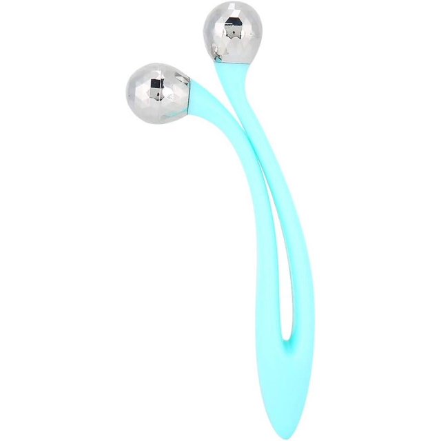 BEMS-1 instrumento de masaje facial con rodillo de doble bola, herramienta 3D en forma de V,