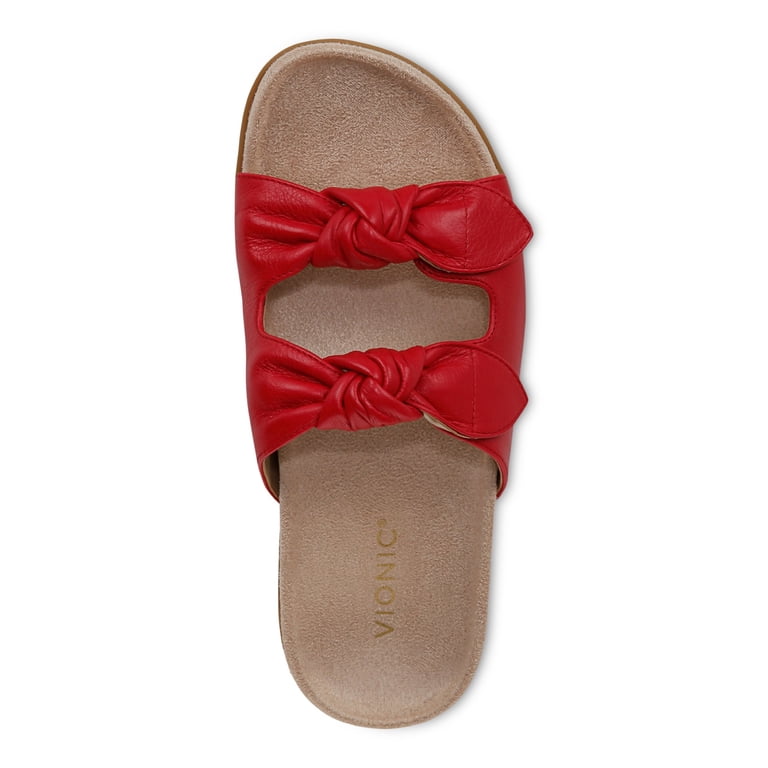 Vionic Women's Elara Slide Sandal Fruit Punch 9.5W - Walmart.com