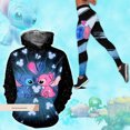 thumbnail image 1 of Conjunto deportivo 3D para mujer, pantalones de Yoga con capucha, moda deportiva, sudadera esencial con capucha, moletons com capuz, novedad de 2024, 1 of 5