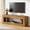 Light Brown, variant on 47" Solid Wood TV Stand for 32/43/55" TVs, Farmhouse TV Console with Storage, Low Media Console Television Stands for Living Room, Bedroom