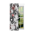 thumbnail image 2 of MKHERT Interesting Floral Blackout Window Curtain Kitchen Curtain 26x39 inch, 2 Panels, 2 of 3